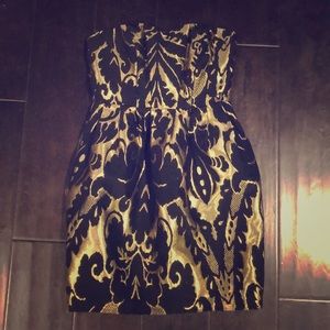 Vintage style brocade minidress
